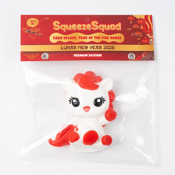 SqueezeSquad Taba Deluxe Premium Silicone Squishies Fidget Toy - Year Of The Fire Horse