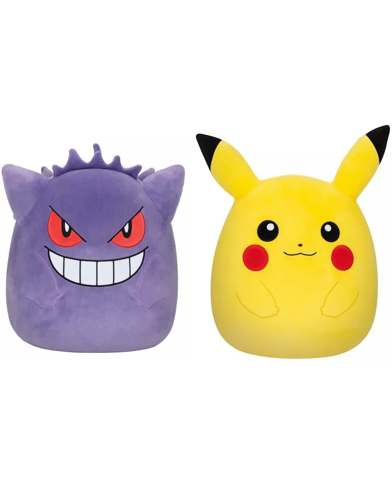 Squishmallow Pokemon Gengar & Pikachu 14" Plush Set