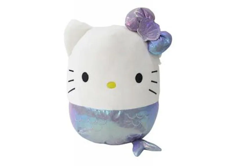 Squishmallow Sanrio Hello Kitty Mermaid 20 Inch Plush White/Purple