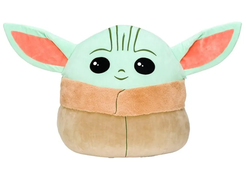 Squishmallow Star Wars The Mandalorian Baby Yoda The Child 10 Inch Plush Green/Brown