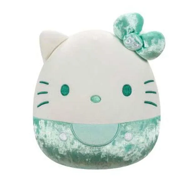 Squishmallows Plush Toy 8" Sanrio 50th Anniversary Squad Teal Velvet Hello Kitty