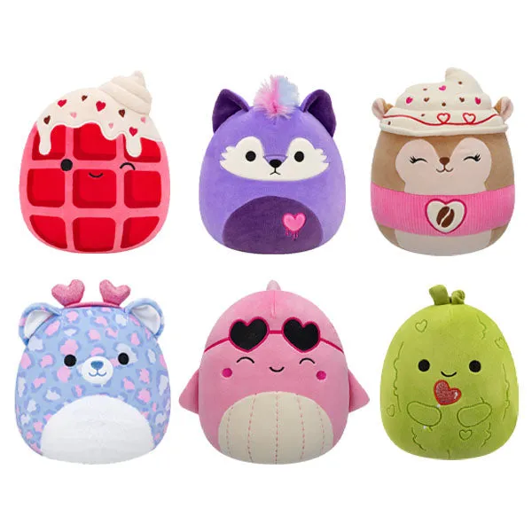 Squishmallows Super Soft Plush Toys 7.5" Valentine's Day Squad 2026 Assortment A