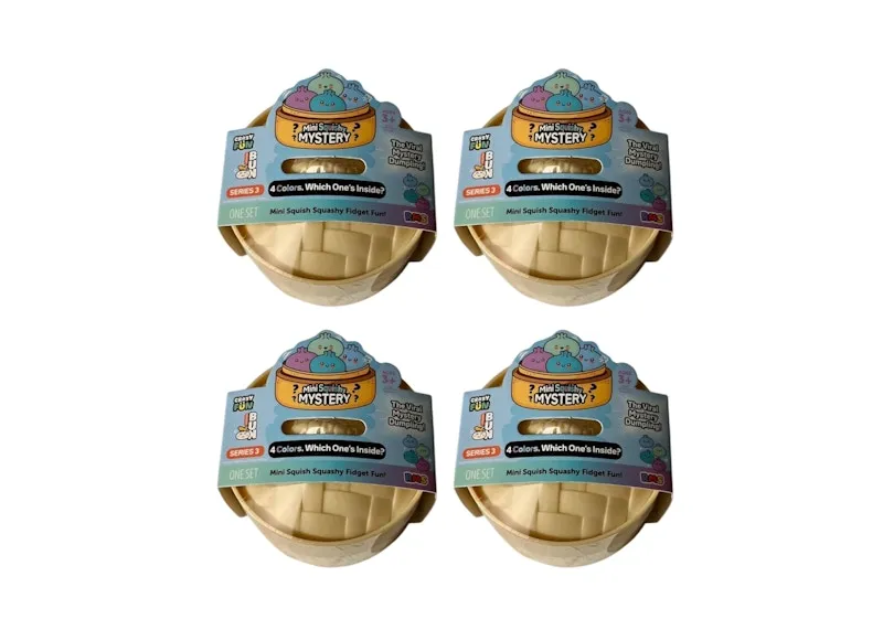 Squishy Bun Mini Squishy Mysery (4 Color Version) Blind Box 4x Lot