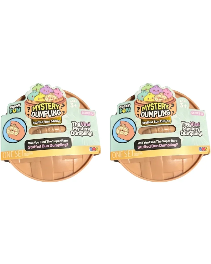 Squishy Bun Mystery "Dumpling" (Stuffed Bun Chase Version) Blind Box 2x Lot