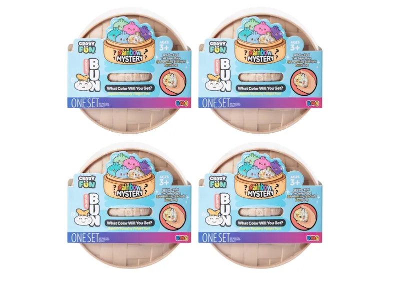 Squishy Bun Rainbow Mystery Squishy "Dumpling" (Simmering Starlight Chase Version) Blind Box 4x Lot