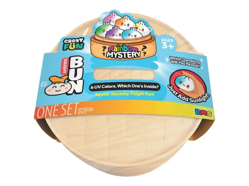 Squishy Bun Rainbow Mystery Squishy "Dumpling" (UV Color) Blind Box