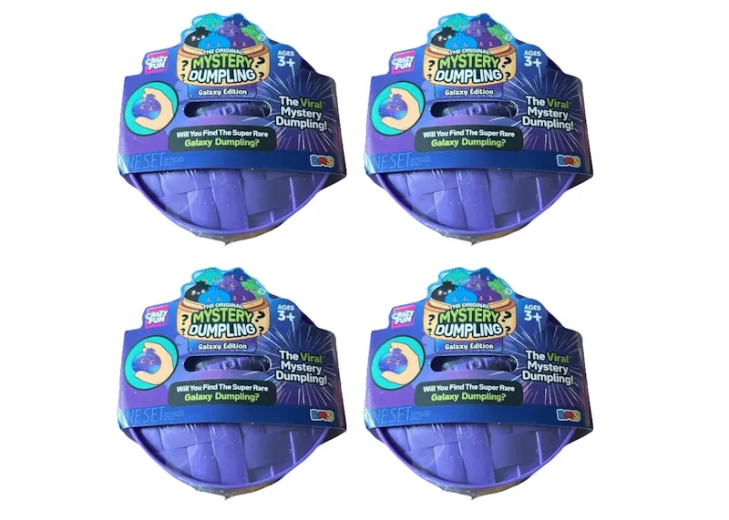 Squishy Bun The Original Mystery "Dumpling" (Galaxy Chase Version) Blind Box 4x Lot