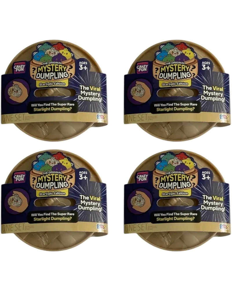 Squishy Bun The Original Mystery "Dumpling" (Starlight Chase Version) Blind Box 4x Lot