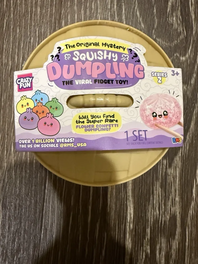 Squishy Bun The Original Mystery Squishy Dumpling - Flower Confetti Dumpling Edition Blind Box
