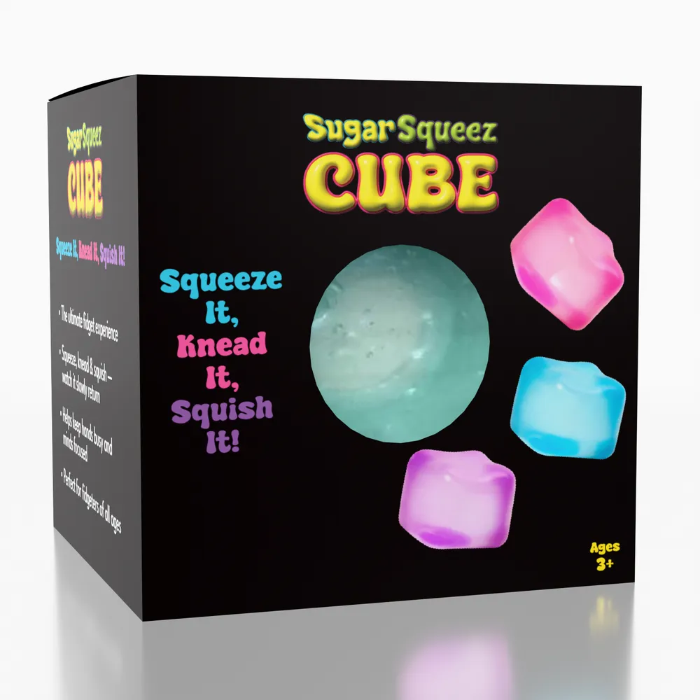 SugarSqueez Cube Mini Size Squishies Fidget Sugar Stress Ball