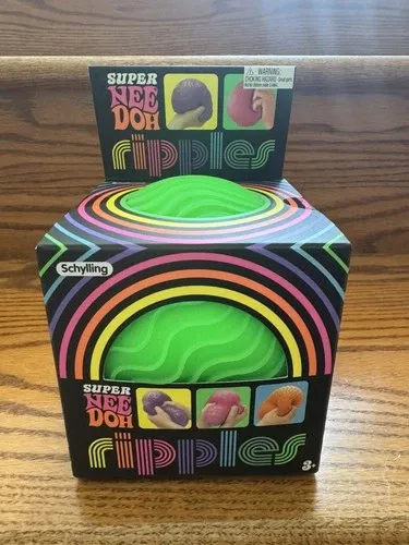 Super NeeDoh Ripples Green XL Textured Ball