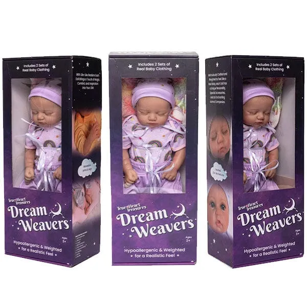 TrueHeart Treasures Dream Weavers Collection Weighted Reborn Lifelike Baby Dolls 3kg (6.61 lb) Baby Aurora
