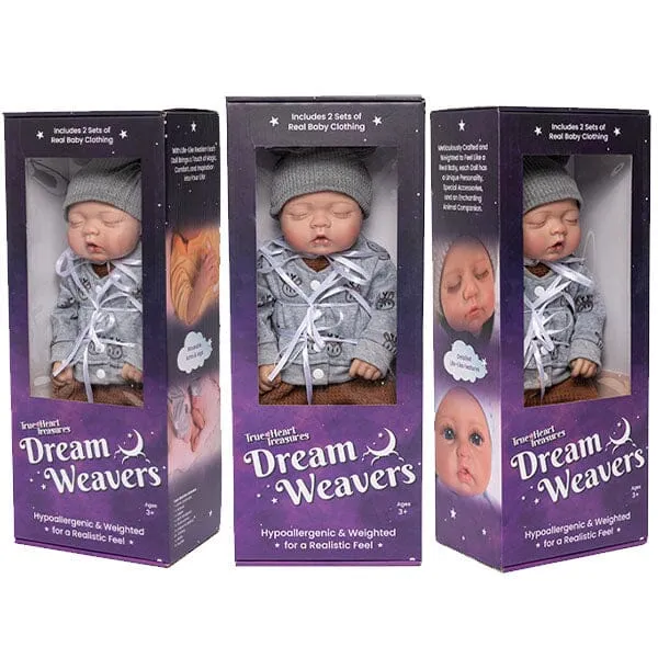 TrueHeart Treasures Dream Weavers Collection Weighted Reborn Lifelike Baby Dolls 3kg (6.61 lb) Baby Tommy
