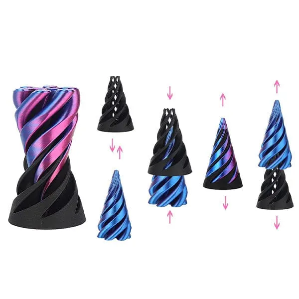 TwistQuest 3D Printed Fidget Spiral Cone Toy Multiple Colors — photo 6