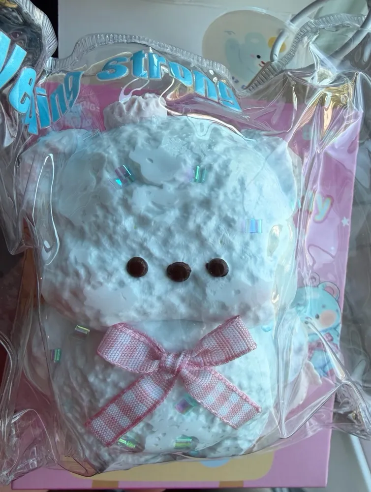 WenQing Strong Cute Blue Sea Bear Taba Squishy